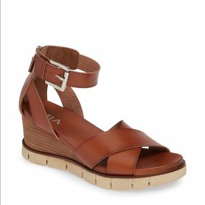 Mia Lauri wedge strapped sandals